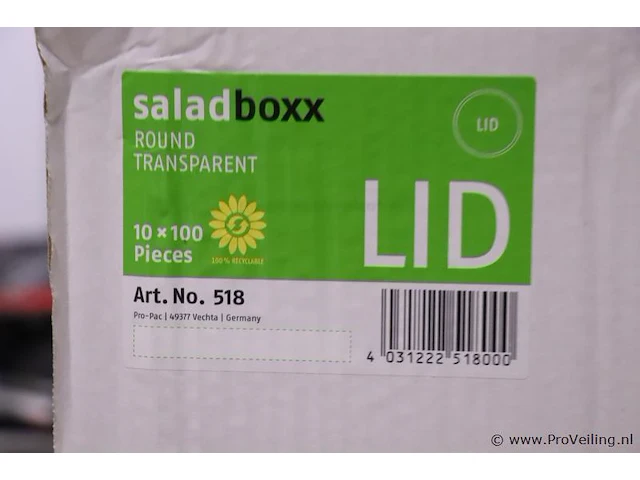 Partij salade boxen, plastic - afbeelding 3 van  6