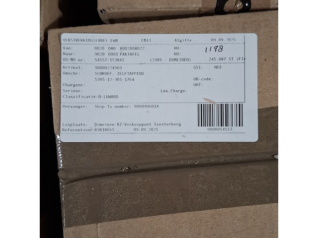 Partij schroefjes, kruis kop - afbeelding 3 van  5