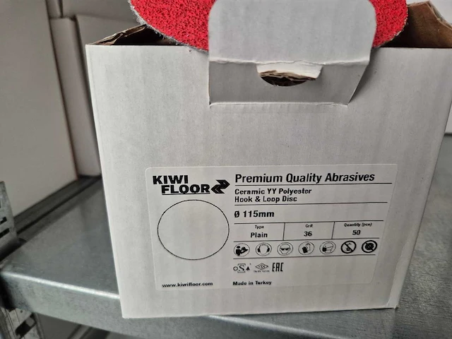 Partij schuurschijven 115 mm | 394 dozen á 50 stuks - afbeelding 3 van  15