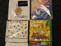 Partij servetten, diverse kleuren - afbeelding 2 van  2