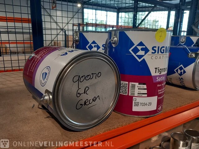 Partij sigma tigron satin q0.05.10 grachtengroen nieuw! sigma, grachtengroen, q0.05.10 - afbeelding 1 van  5