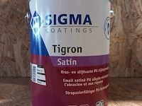 Partij sigma tigron satin q0.05.10 grachtengroen nieuw! sigma, grachtengroen, q0.05.10 - afbeelding 2 van  5