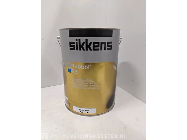 Partij sikkens rubbol sb hoogglanslak zwart ral 9005 sikkens, zwart/ral 9005 - afbeelding 2 van  3