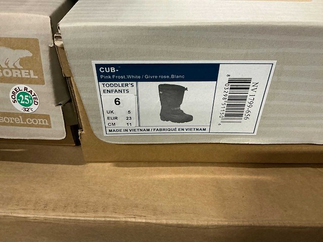 Partij sorel snowboots cub kinderen maat 24&23 (36x) - afbeelding 7 van  7