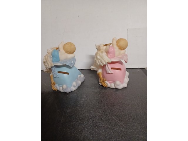 Partij spaarpotten 9 x roze en 9x blauwe aantal 18 stuks. - afbeelding 3 van  7