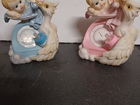 Partij spaarpotten 9 x roze en 9x blauwe aantal 18 stuks. - afbeelding 2 van  7