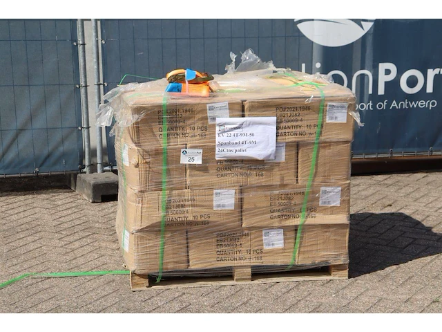 Partij spanbanden 225stuks 4000kg 9m nieuw - afbeelding 1 van  1