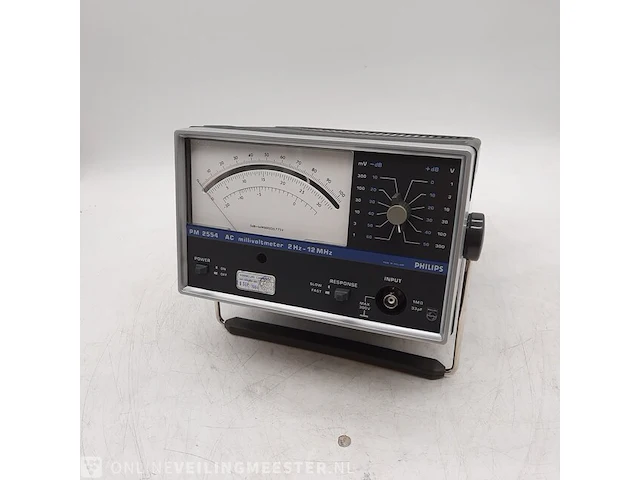 Partij spanningsmeters philips, pm 2554 ac millivoltmeter 2hz-12hz - afbeelding 3 van  6