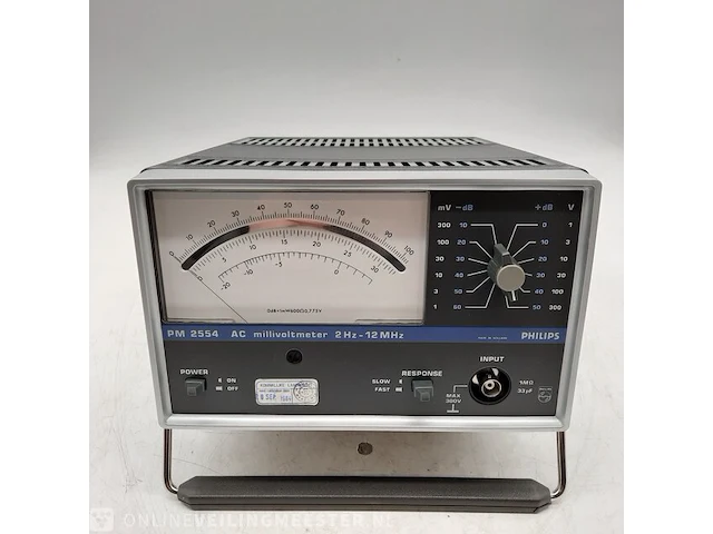 Partij spanningsmeters philips, pm 2554 ac millivoltmeter 2hz-12hz - afbeelding 5 van  6