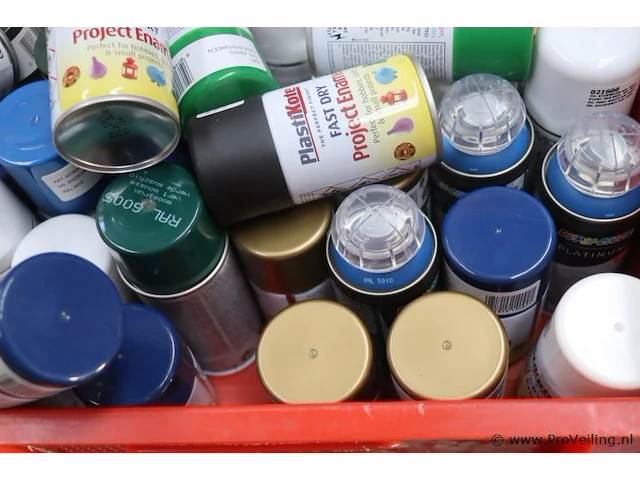 Partij spuitbussen t.b.v. decoratie doeleinden/hobby - afbeelding 9 van  10