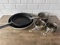 Partij steel- en koekenpannen - afbeelding 1 van  3