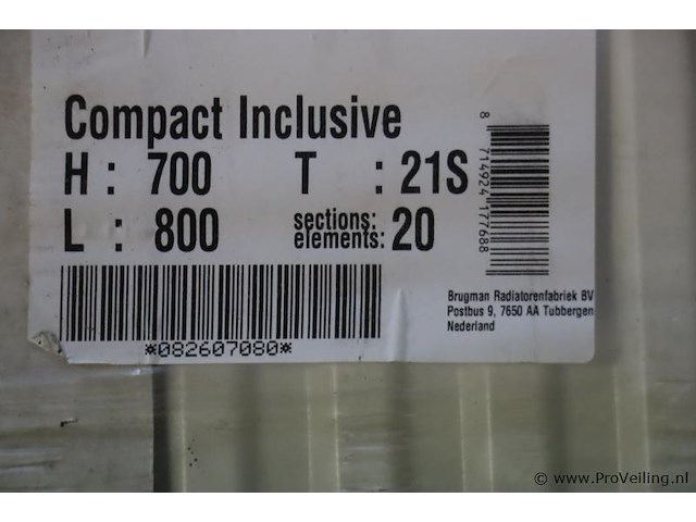 Partij stelrad/brugman radiatoren - partij | nieuw in verpakking - afbeelding 5 van  11