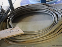 Partij stroomkabels, diverse maten en soorten o.a. 2x4 en 4x4 - afbeelding 4 van  11
