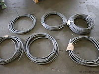 Partij stroomkabels, diverse maten en soorten o.a. 2x4 en 4x4 - afbeelding 1 van  13