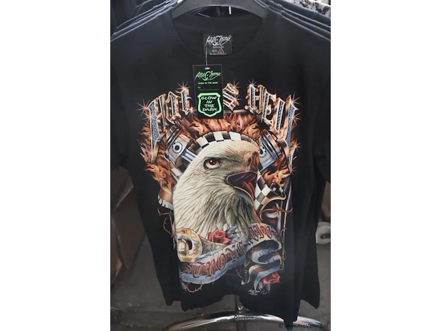 Partij t-shirts met opdruk - maten s t/m xxl - 50 stuks - afbeelding 5 van  12