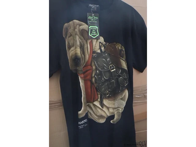 Partij t-shirts met opdruk - maten s t/m xxl - 50 stuks - afbeelding 4 van  5