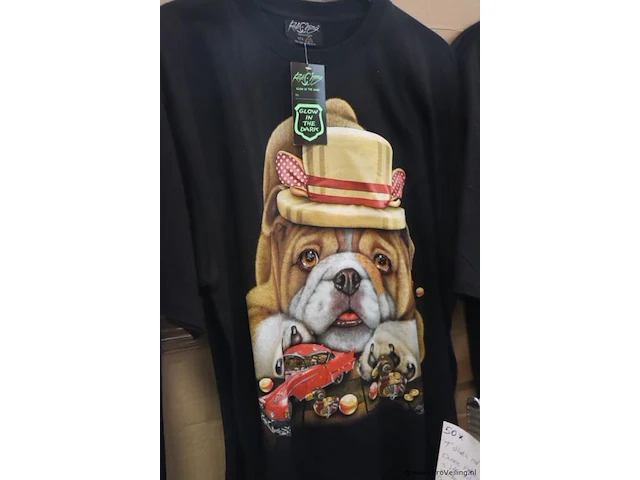 Partij t-shirts met opdruk - maten s t/m xxl - 50 stuks - afbeelding 4 van  7