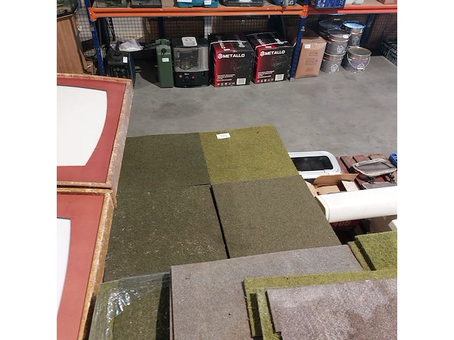 Partij tapijttegels, 50x50, groen - afbeelding 3 van  5