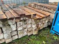 Partij teak balken - afbeelding 2 van  14