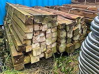 Partij teak balken - afbeelding 5 van  14