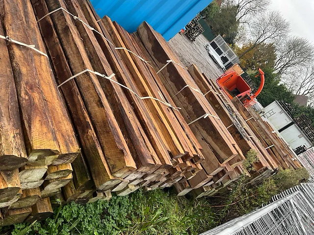 Partij teak balken - afbeelding 6 van  14