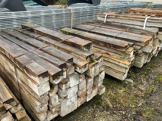 Partij teak balken - afbeelding 8 van  14