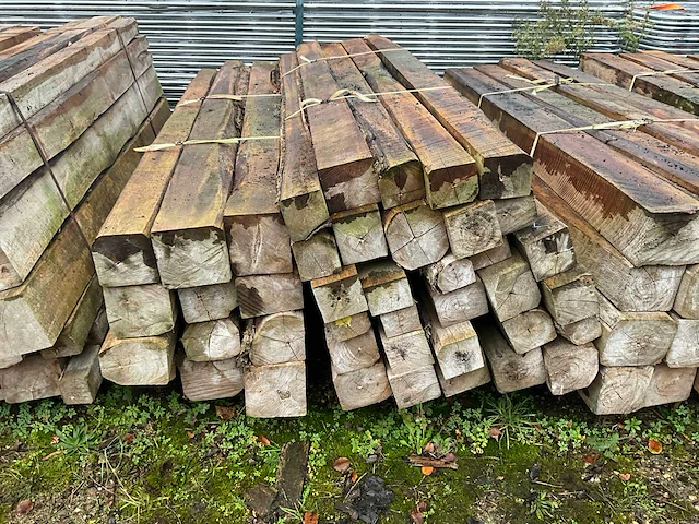 Partij teak balken - afbeelding 13 van  14