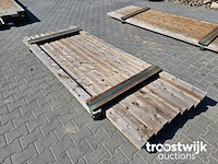 Partij thermisch gemodificeerd vurenhout 298x9,5x4,8cm 11 stuks - afbeelding 3 van  5