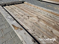 Partij thermisch gemodificeerd vurenhout 298x9,5x4,8cm 11 stuks - afbeelding 4 van  5