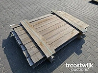 Partij thermisch gemodificeerd vurenhout rabbat 36 stuks 148x14x2cm - afbeelding 1 van  6