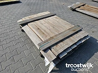 Partij thermisch gemodificeerd vurenhout rabbat 36 stuks 148x14x2cm - afbeelding 6 van  6