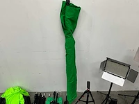 Partij toebehoren voor fotostudio-set met belichting en greenscreen - afbeelding 2 van  13