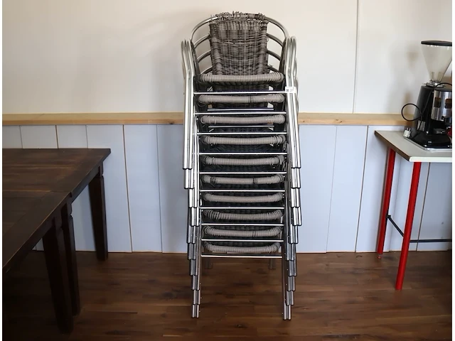 Partij tuinstoelen (x10) - afbeelding 1 van  4