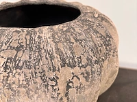 Partij van 12 luxe wabi sabi potten, aardse kleurtonen - afbeelding 2 van  19