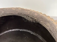 Partij van 12 luxe wabi sabi potten, aardse kleurtonen - afbeelding 14 van  19