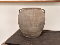 Partij van 12 luxe wabi sabi potten, aardse kleurtonen - afbeelding 16 van  19
