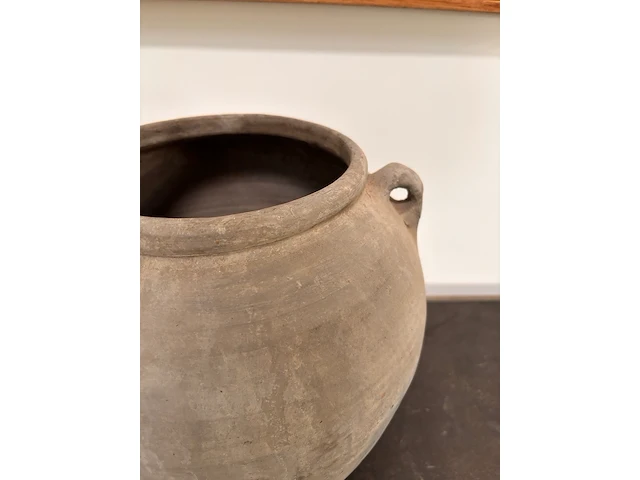 Partij van 12 luxe wabi sabi potten, aardse kleurtonen - afbeelding 17 van  19