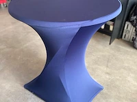 Partij verschillende tinten blauwe statafelrok incl. topper, blauw - afbeelding 4 van  10