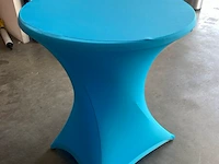 Partij verschillende tinten blauwe statafelrok incl. topper, blauw - afbeelding 5 van  10