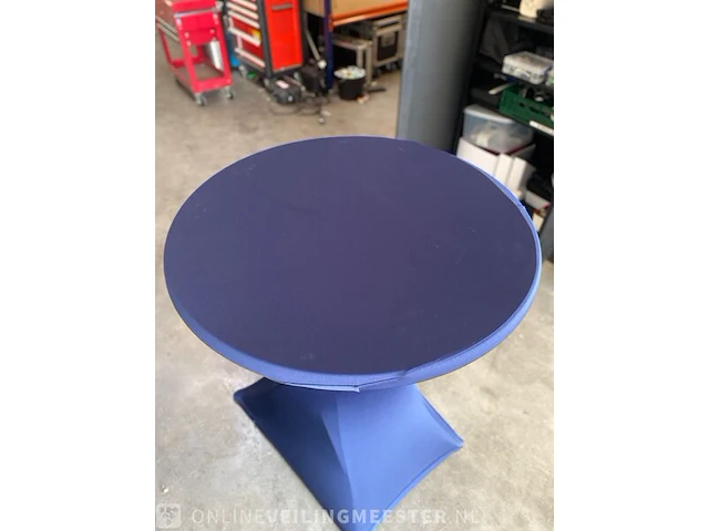 Partij verschillende tinten blauwe statafelrok incl. topper, blauw - afbeelding 6 van  10