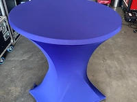 Partij verschillende tinten blauwe statafelrok incl. topper, blauw - afbeelding 7 van  10
