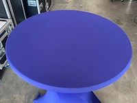 Partij verschillende tinten blauwe statafelrok incl. topper, blauw - afbeelding 8 van  10