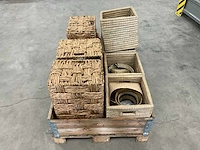 Partij vlechtwerk manden, ca. 26 stuks - afbeelding 1 van  9