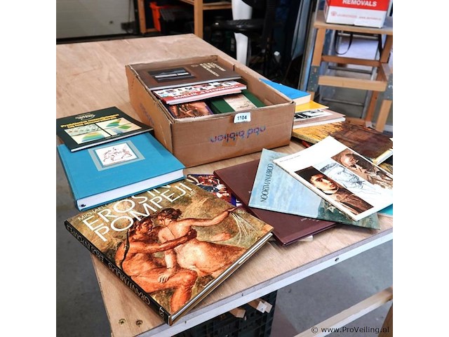 Partij vnl. kunstboeken in doos - afbeelding 4 van  5