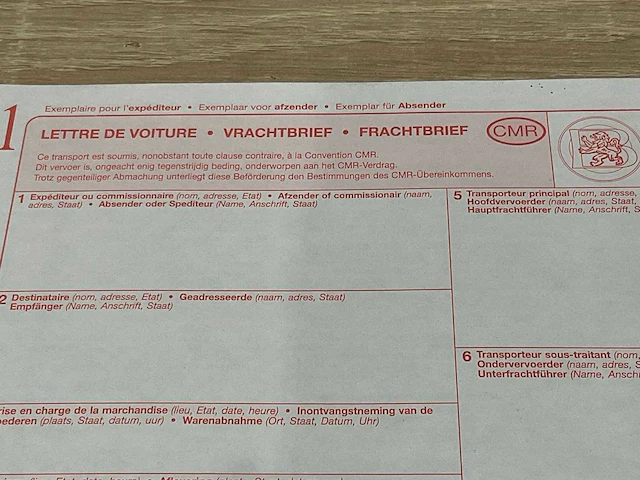 Partij vrachtbrieven - afbeelding 6 van  7