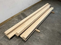 Partij vuren blokhutprofiel mes- en groef 329-421 x 14,5x4,5 cm - afbeelding 4 van  8