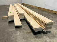 Partij vuren blokhutprofiel mes- en groef 329-421 x 14,5x4,5 cm - afbeelding 5 van  8