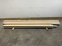 Partij vuren blokhutprofiel mes- en groef 329-421 x 14,5x4,5 cm - afbeelding 2 van  8