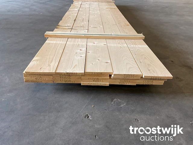 Partij vuren planken ca. 0,426 m³ - afbeelding 4 van  5