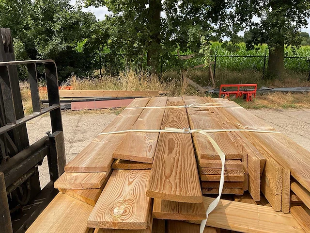 Partij vuren tuinplanken 13,5x1,8 cm - afbeelding 5 van  6